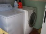 Private laundry facilities at beach rental house
