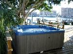 Private hot tub at Florida Beach Villa Rentals on Clearwater Beach