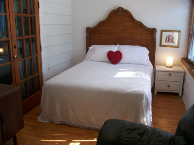 One of 5 bedrooms in the vacation beach rental house